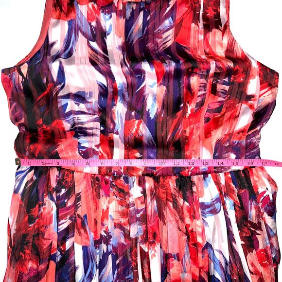 Luxe by Carmen Marc Valvo Floral Fit & Flare Dress Size 14 - Picture 13 of 15